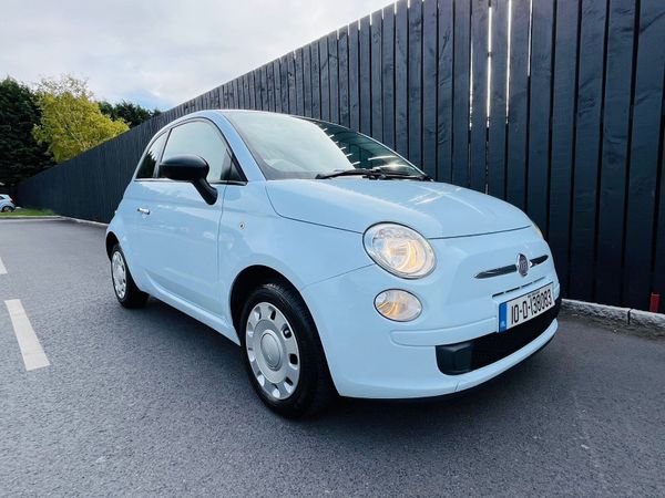 Fiat 500 Hatchback, Petrol, 2010, Blue