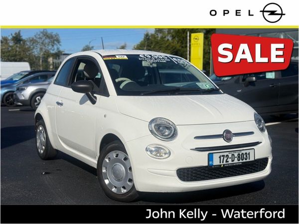 Fiat 500 Hatchback, Petrol, 2017, White