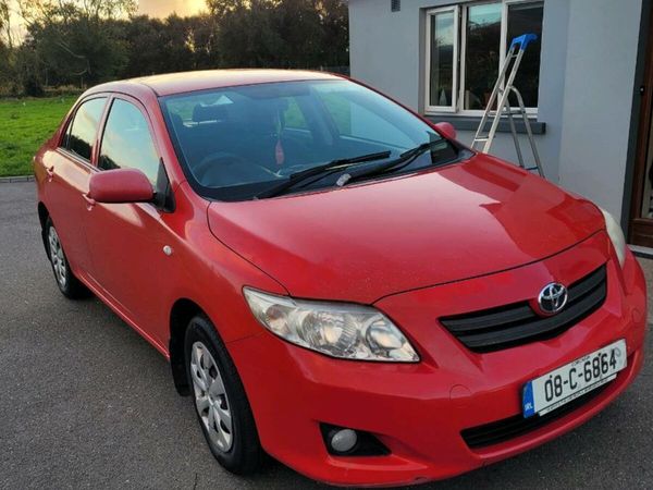 Toyota Corolla Saloon, Petrol, 2008, Red