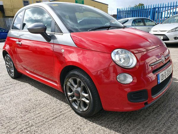 Fiat 500 Hatchback, Petrol, 2013, Red