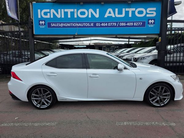 Lexus IS Saloon, Petrol Hybrid, 2016, White