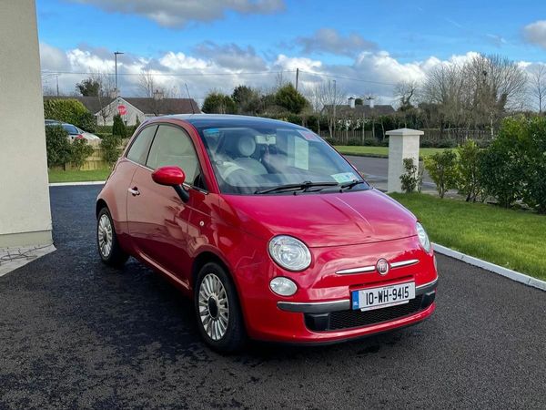 Fiat 500 Hatchback, Petrol, 2010, Red
