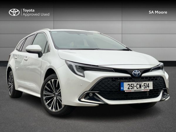 Toyota Corolla Estate, Petrol Hybrid, 2025, White