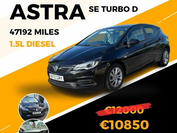 Vauxhall Astra Hatchback, Diesel, 2020, Black