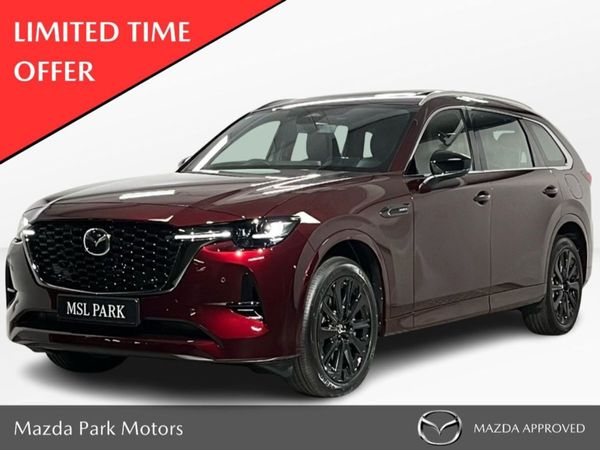 Mazda CX-80 SUV, Petrol Plug-in Hybrid, 2025, Red