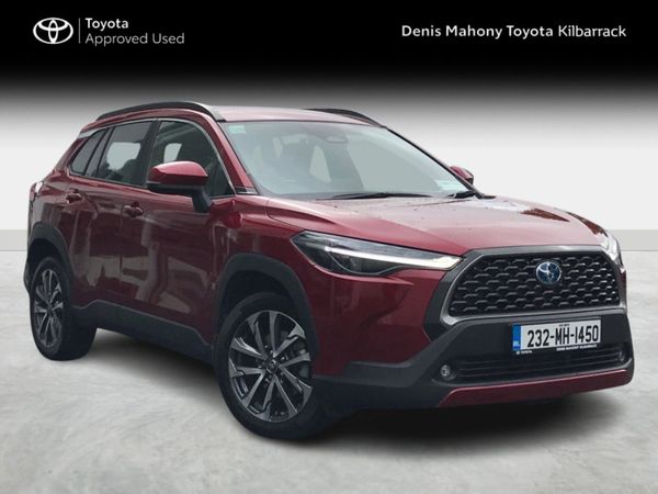 Toyota Corolla Cross SUV, Petrol Hybrid, 2023, Red