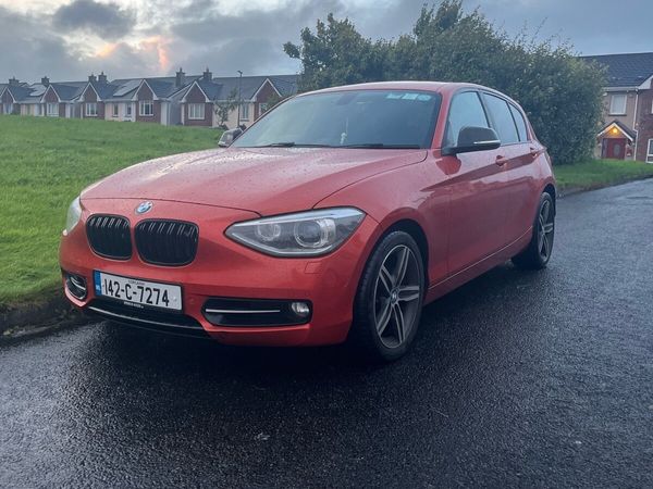 BMW 1-Series Hatchback, Petrol, 2014, Orange