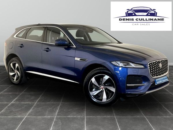 Jaguar F-Pace SUV, Petrol Plug-in Hybrid, 2021, Blue