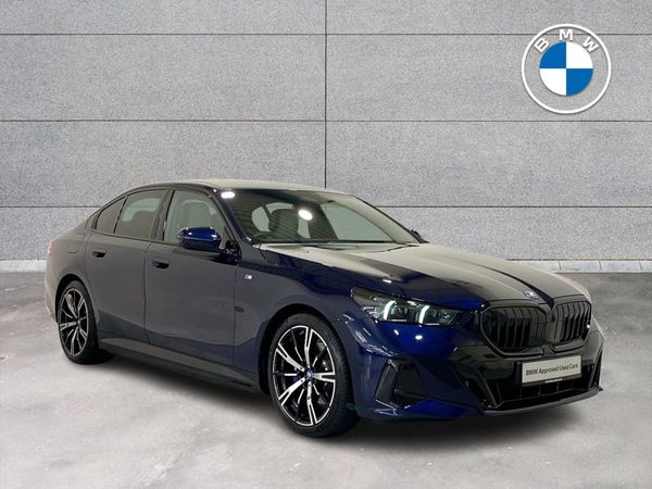 BMW 5-Series Saloon, Petrol Plug-in Hybrid, 2024, Blue