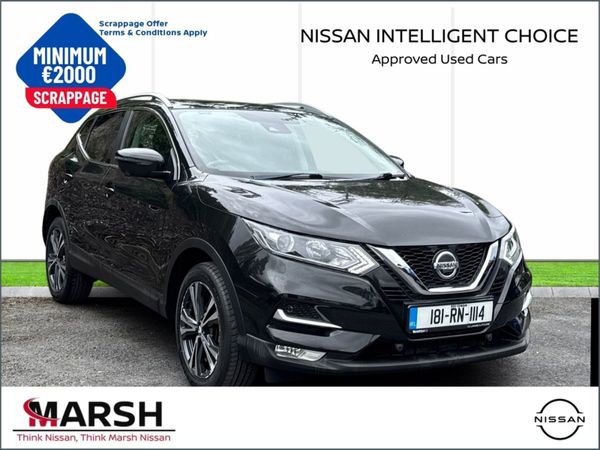 Nissan Qashqai Hatchback, Diesel, 2018, Black