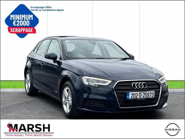 Audi A3 Hatchback, Petrol, 2020, Blue