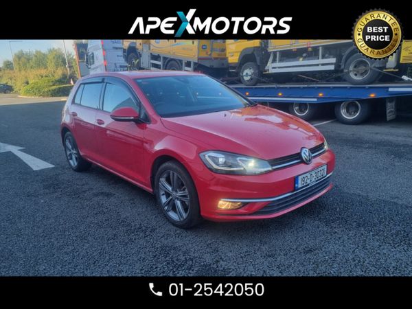 Volkswagen Golf Hatchback, Petrol, 2019, Red