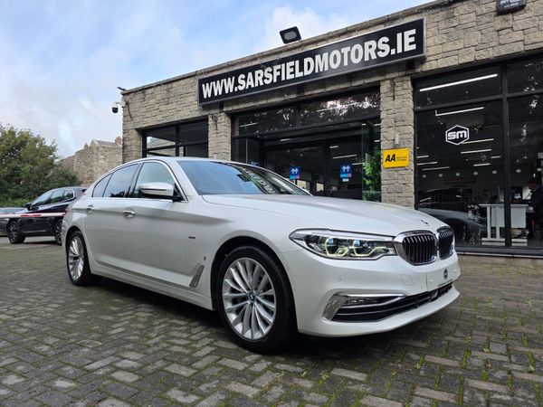 BMW 5-Series Saloon, Petrol Plug-in Hybrid, 2017, White