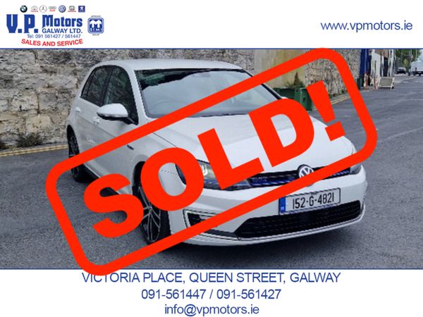 Volkswagen Golf Hatchback, Petrol Hybrid, 2015, White