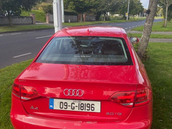 Audi A4 Saloon, Diesel, 2009, Red