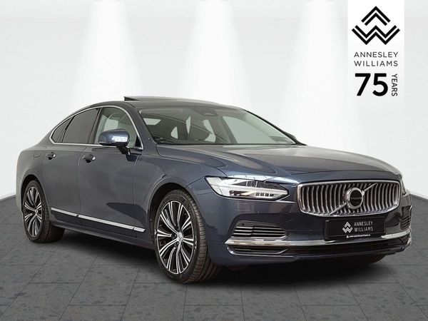 Volvo S90 Saloon, Petrol Plug-in Hybrid, 2021, Blue