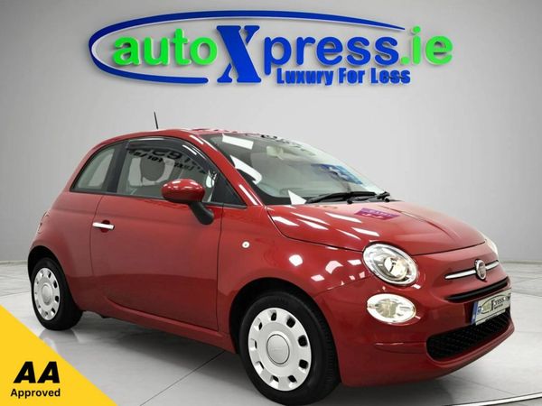 Fiat 500 Hatchback, Petrol, 2017, Red