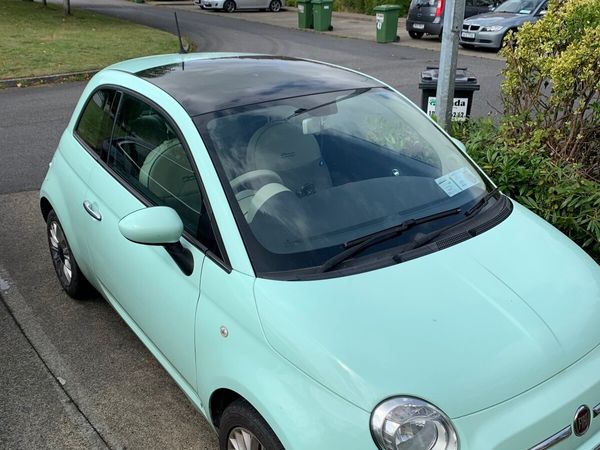 Fiat 500 Hatchback, Petrol, 2015, Green