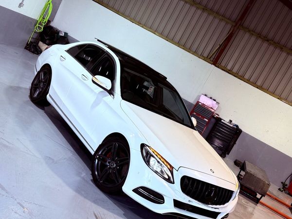Mercedes-Benz C-Class Saloon, Diesel Hybrid, 2015, White