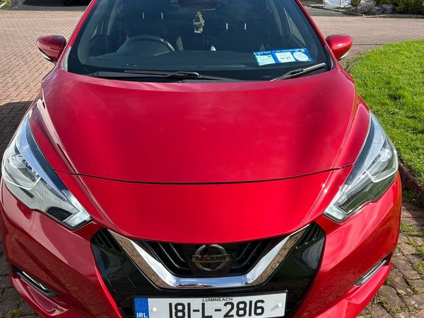 Nissan Micra Hatchback, Petrol, 2018, Red