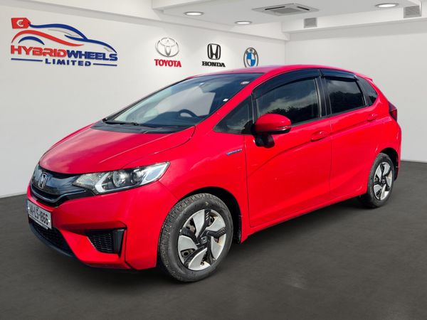 Honda Fit Hatchback, Petrol Hybrid, 2014, Red