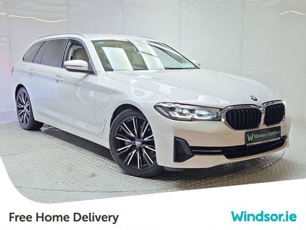 BMW 5-Series Estate, Diesel, 2021, White