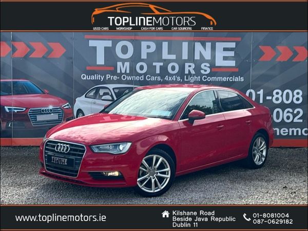 Audi A3 Saloon, Petrol, 2014, Red