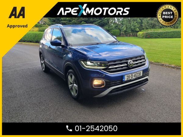 Volkswagen T-Cross Hatchback, Petrol, 2021, Blue