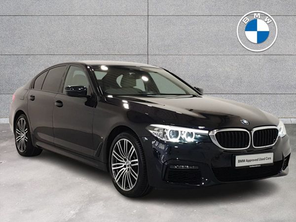 BMW 5-Series Saloon, Petrol Plug-in Hybrid, 2019, Black