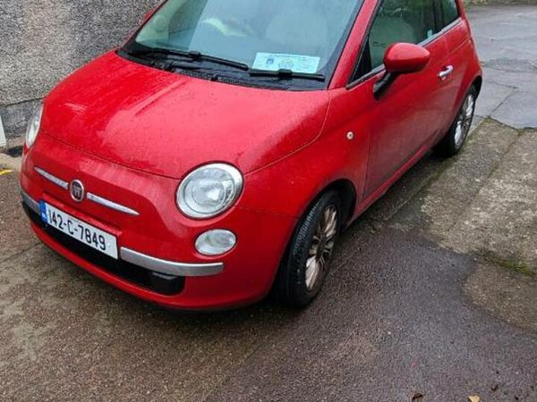 Fiat 500 Hatchback, Petrol, 2014, Red
