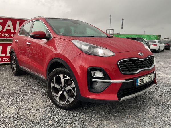 Kia Sportage SUV, Diesel Hybrid, 2020, Red