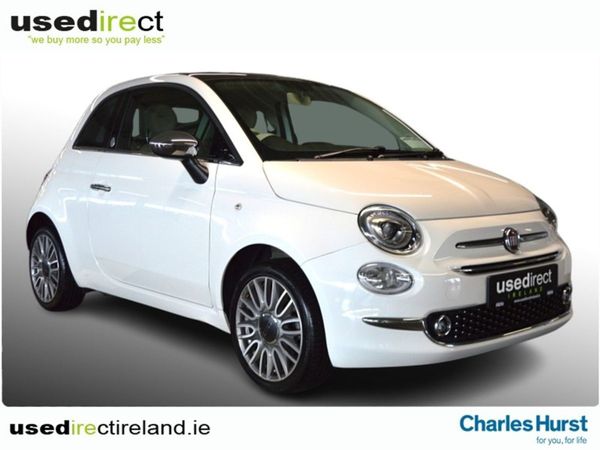 Fiat 500 Hatchback, Petrol, 2018, White
