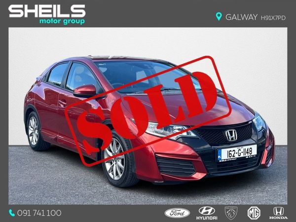 Honda Civic Hatchback, Diesel, 2016, Red