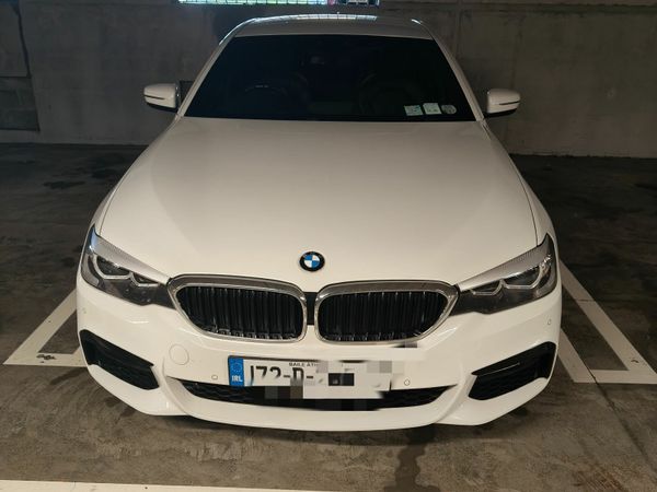 BMW 5-Series Saloon, Petrol Plug-in Hybrid, 2017, White