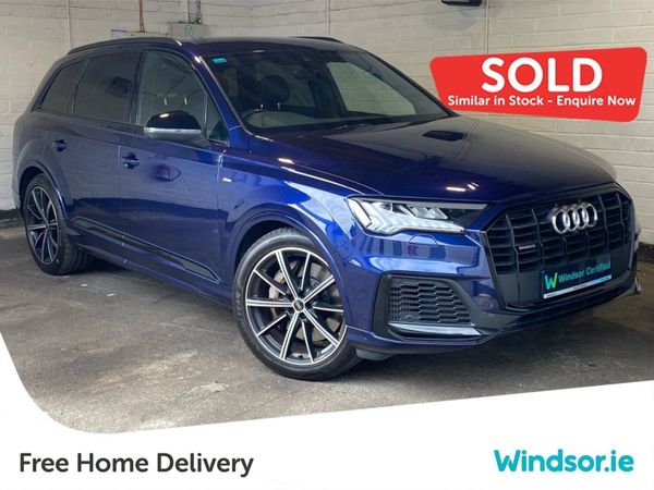 Audi Q7 SUV, Hybrid, 2021, Blue