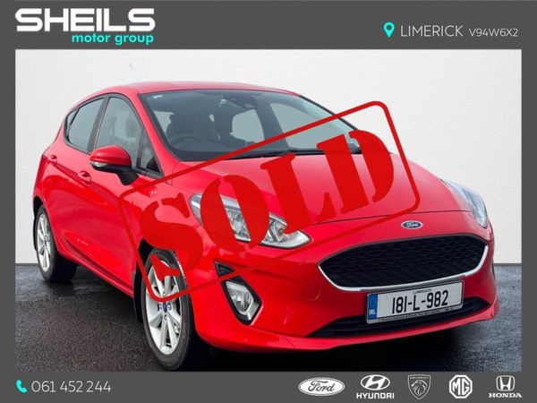 Ford Fiesta Hatchback, Petrol, 2018, Red