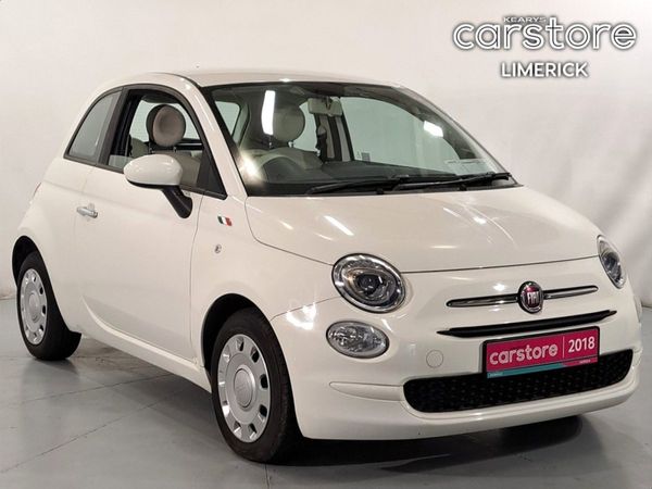 Fiat 500 Hatchback, Petrol, 2018, White