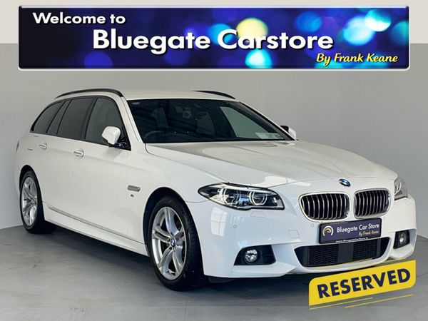 BMW 5-Series Estate, Petrol, 2016, White