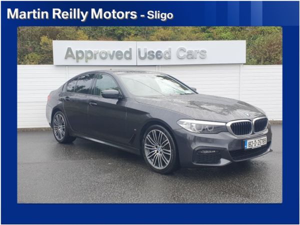 BMW 5-Series Saloon, Petrol Plug-in Hybrid, 2018, Grey