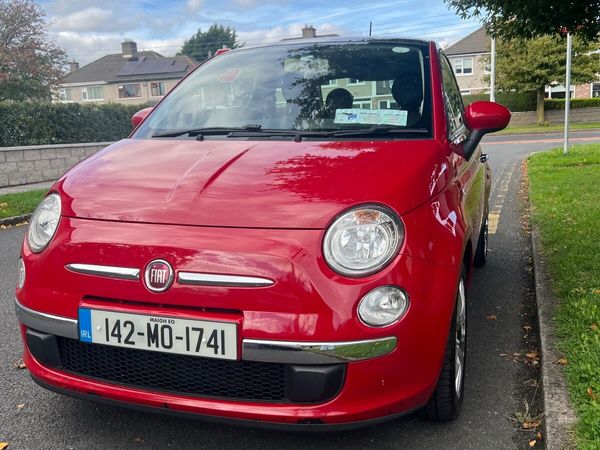 Fiat 500 Hatchback, Petrol, 2014, Red
