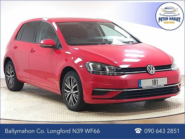 Volkswagen Golf Hatchback, Diesel, 2018, Red