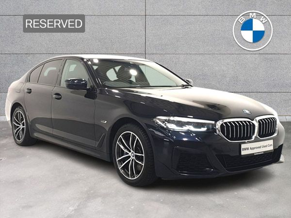 BMW 5-Series Saloon, Petrol Plug-in Hybrid, 2022, Black