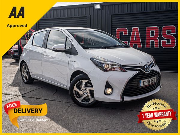 Toyota Yaris Hatchback, Petrol Hybrid, 2017, White