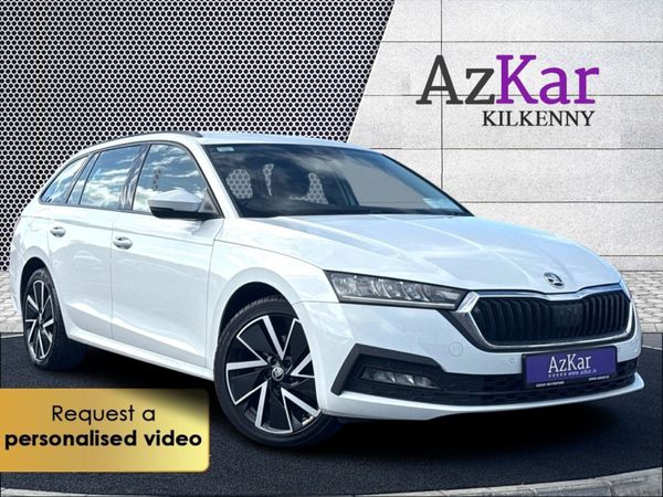 Skoda Octavia Estate, Petrol Plug-in Hybrid, 2021, White