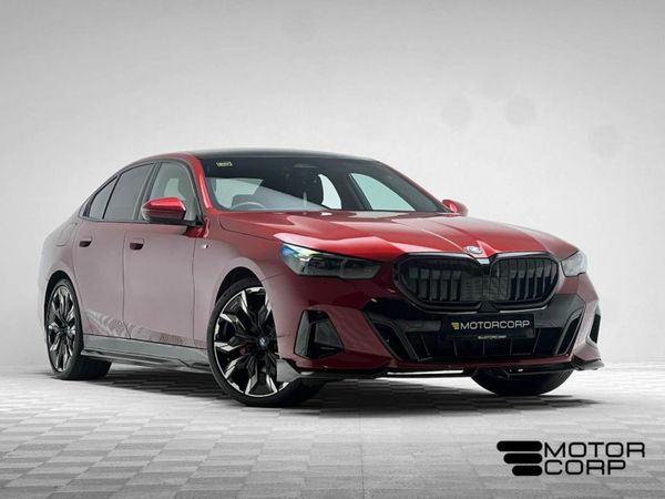 BMW 5-Series Saloon, Petrol Plug-in Hybrid, 2024, Red