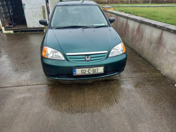 Honda Civic Saloon, Petrol, 2002, Green