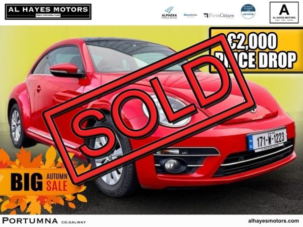 Volkswagen Beetle Hatchback, Diesel, 2017, Red