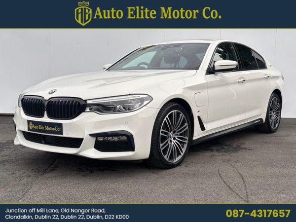BMW 5-Series Saloon, Petrol Plug-in Hybrid, 2019, White