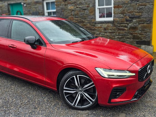 Volvo V60 Estate, Petrol Plug-in Hybrid, 2021, Red