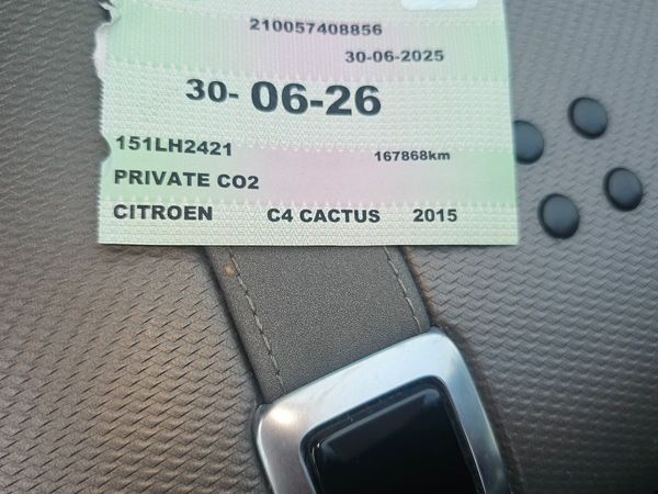 Citroen C4 Cactus Hatchback, Petrol, 2015, Red